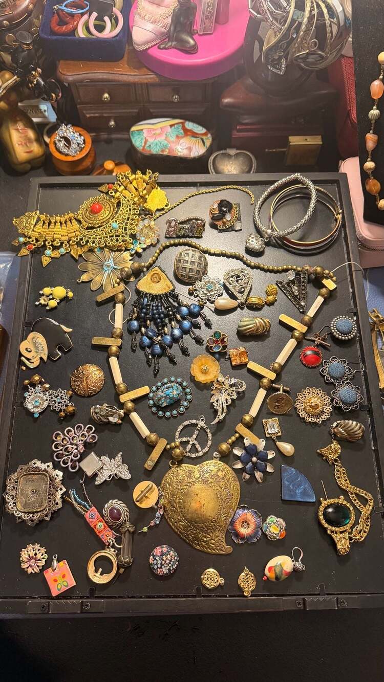 Vintage Costume Jewelry Craft Lot